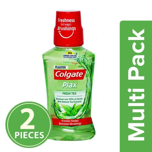 colgate mouthwash - plax fresh tea imporrte (pack of 4)