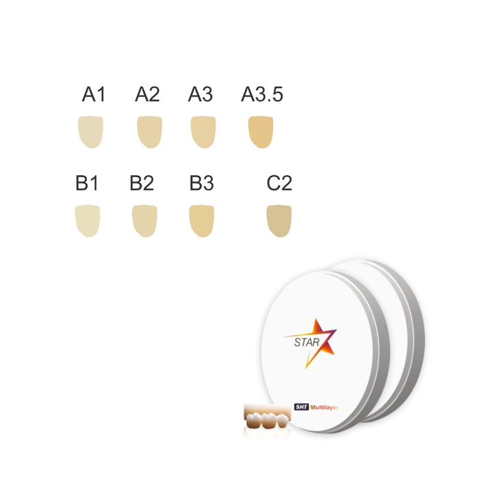 STAR Zirconia SHT Multi-Layer Block