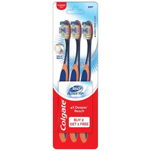 Colgate 360 Degree Floss tip brush (Buy 2 Get 1)