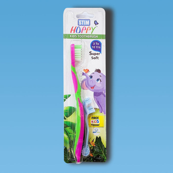 STIM Hoppy Kids Toothbrush (03 to 10 Year) - Pack of 12
