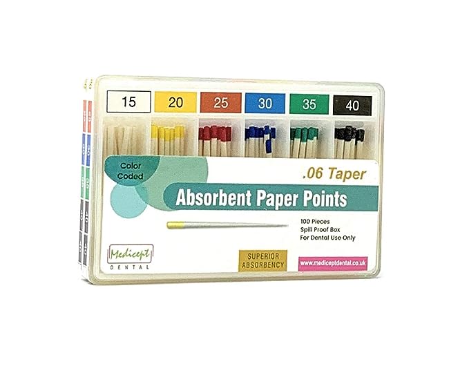 medicept absorbent paper point 6%(15-40)