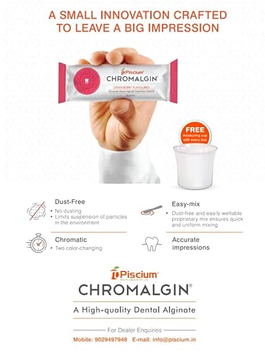 Piscium Chromalgin R Chromatic Dental Alginate - Regular Setting 400gm