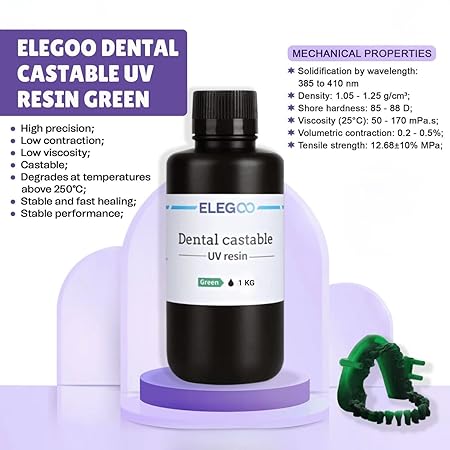 Elegoo Dental Castable Resin  - Green