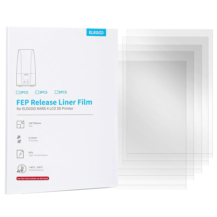 ELEGOO 5PCS FEP Release Film For printer