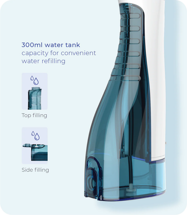 oracura oc100 smart water flosser with 300ml water tank capacity