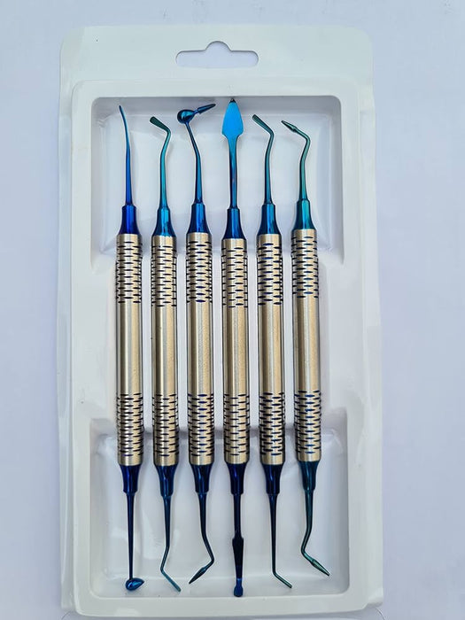 TOPDENT  COMPOSITE INST 6 PCS SET HALLOW BLUE