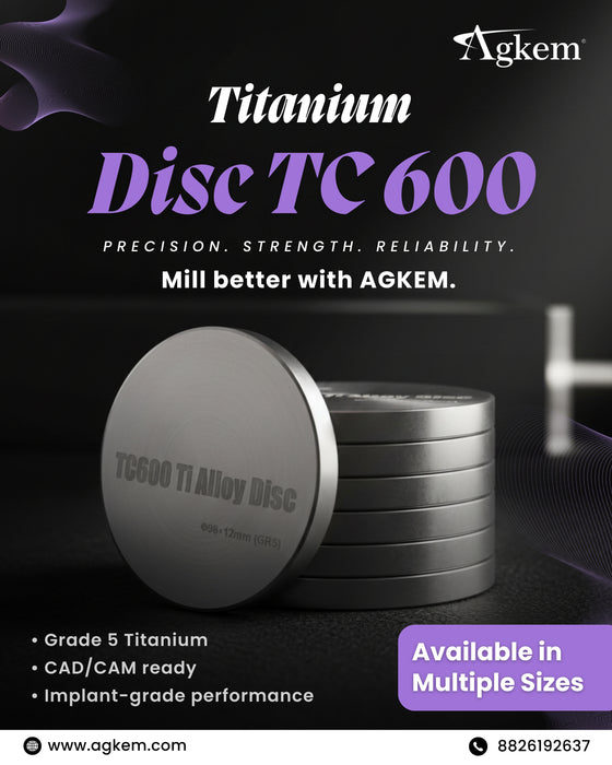 TC 600 Titanium Disc For CAD/CAM Milling