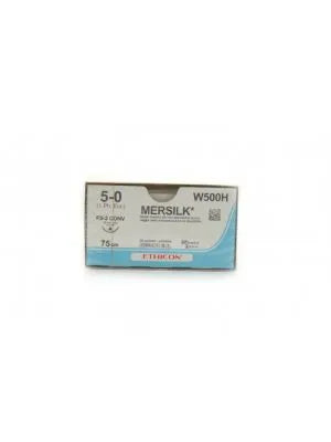 Ethicon Mersilk #5-0 Black Braided Suture - 90Cm(Nw5079) Pack Of 12