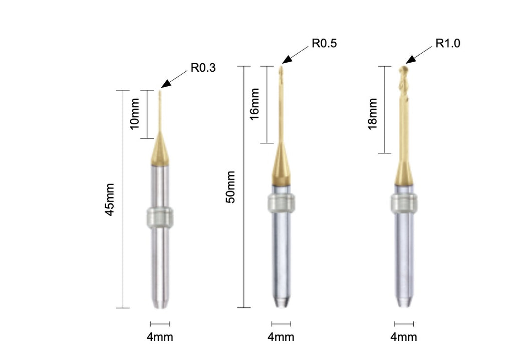 DC Bur For (Roland , VHF , ARUM , XT CERA) Milling Machine — DentalExpress