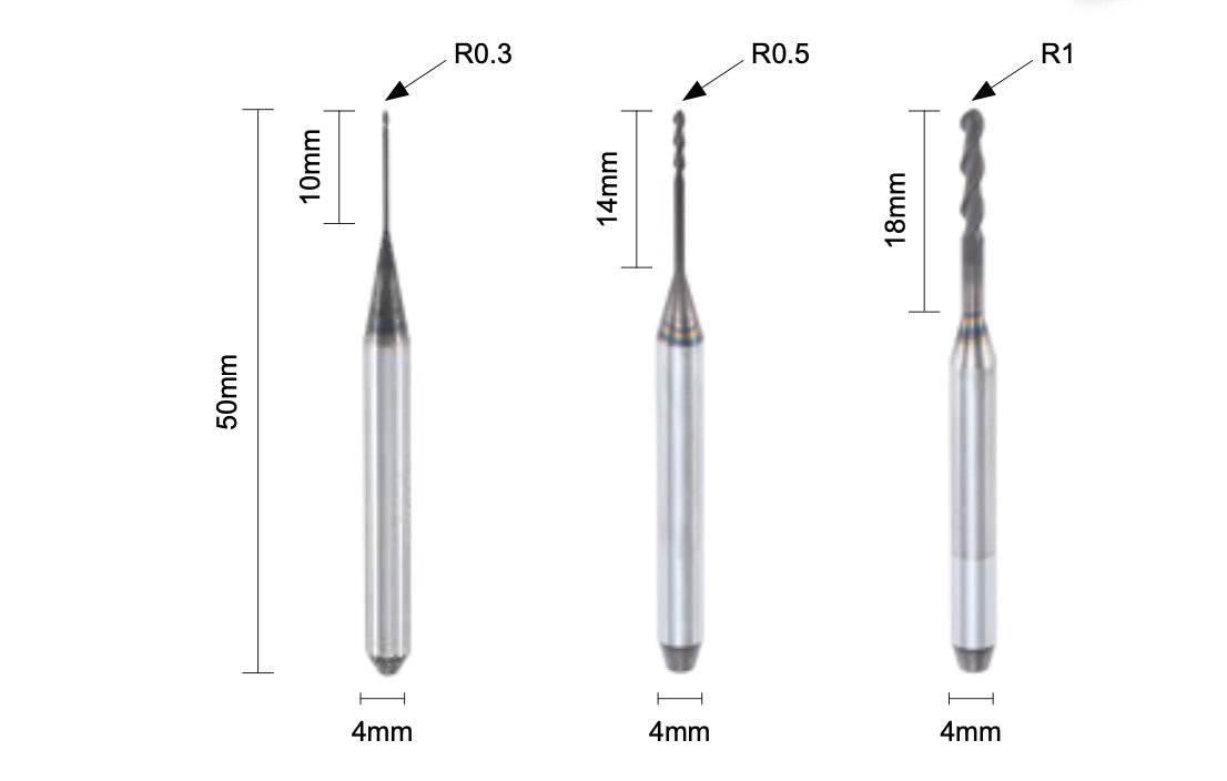 dlc bur for (roland , vhf , arum , xt cera ) milling machine ...