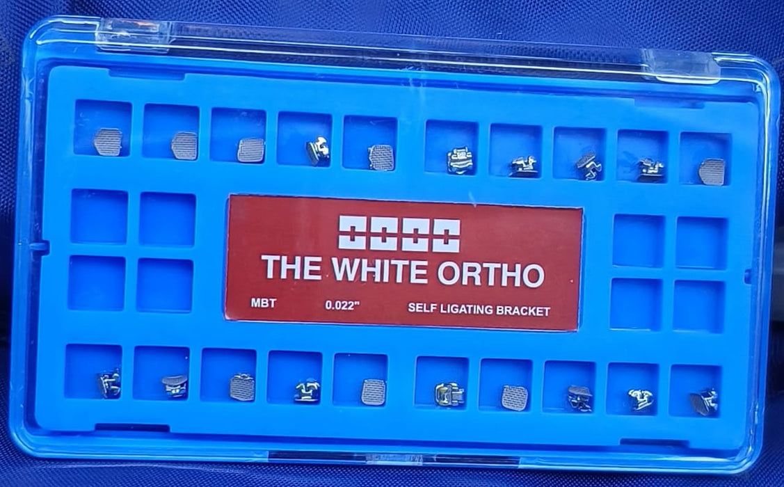 The white ortho premium Self Ligating Brackets Mbt 0.022