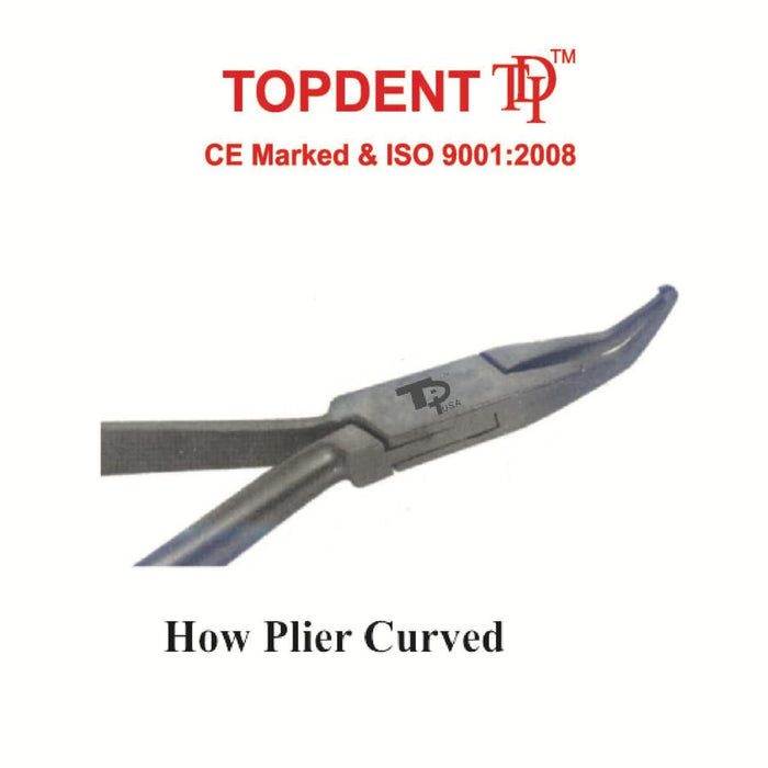 TOPDENT HOE PLIER CURVED TC