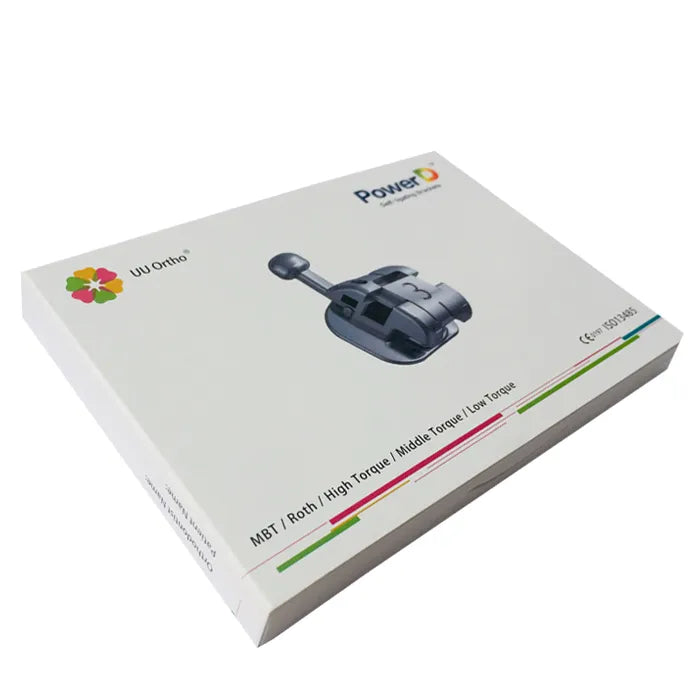 The White Ortho Premium Self Ligating Brackets Mbt 0.022