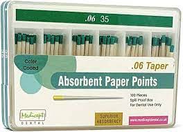 medicept absorbent paper point 2% taper pkt of 200 points