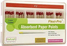 medicept absorbent paper point flexi pro pkt of 100 points