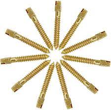 pd gold plated screw posts individual ( pack of 12 )