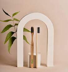 Stim Eco Charcoal Toothbrush With Neem Wood (PACK OF 2)