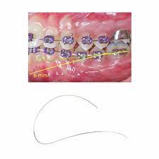 The White ortho Niti Reverse Curve Arch Wire-Ovoid