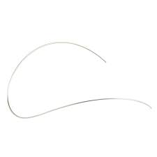The White ortho Niti Reverse Curve Arch Wire-Ovoid
