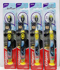 colgate kids 5+ years toothbrush (barbie & batman) - pack of 4