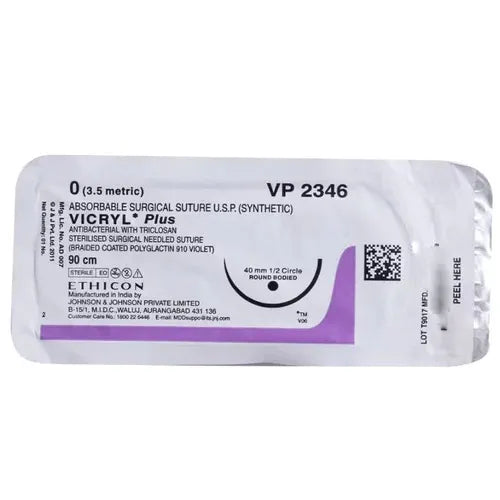 Ethicon Vicryl #0 Absorbable Violet Braided Suture