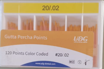 STANDARD GUTTA PERCHA POINTS 2% 20 -UDG