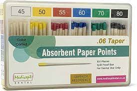 medicept absorbent paper point 2% taper pkt of 200 points