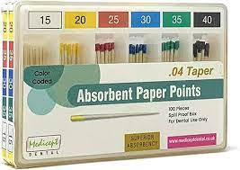 medicept absorbent paper point 4%(45-80)