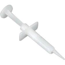 gc plastic syringe, pkg of 2
