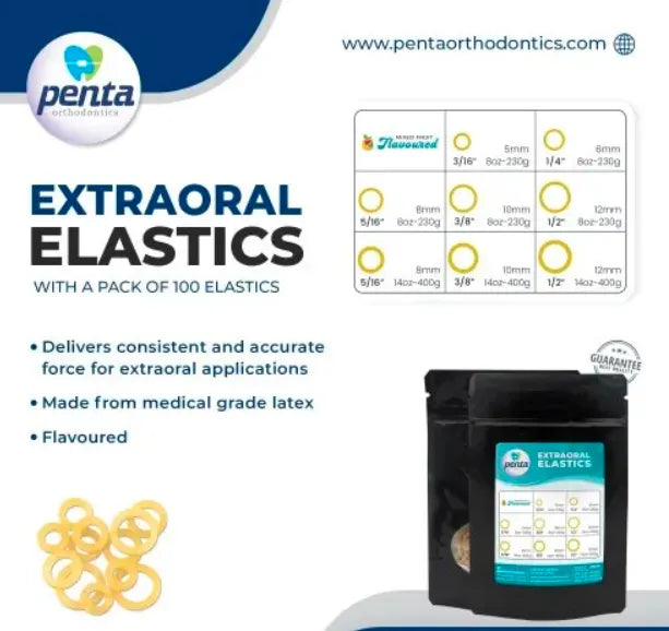 Penta Ortho Extraoral Elastics (Light)