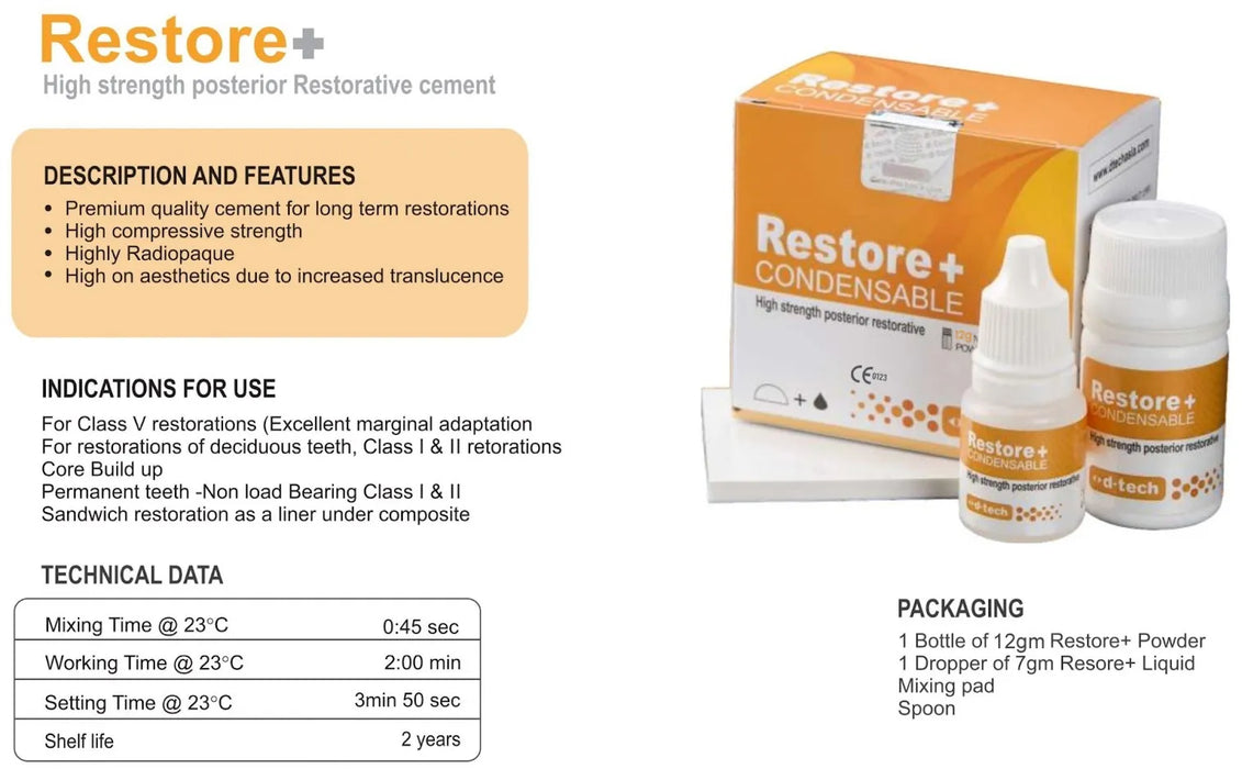D-Tech Restore + Condensable Restorative Cement
