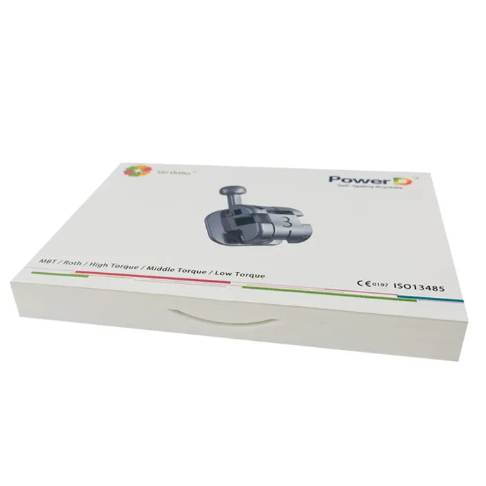 The White Ortho Premium Self Ligating Brackets Mbt 0.022