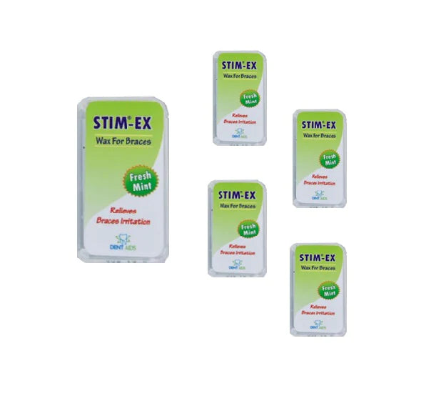 Stim-Ex Ortho Wax Mint flavoured Dental Wax - Pack of 3