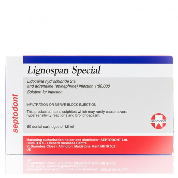 septodont lignospan special (50 cartridges)