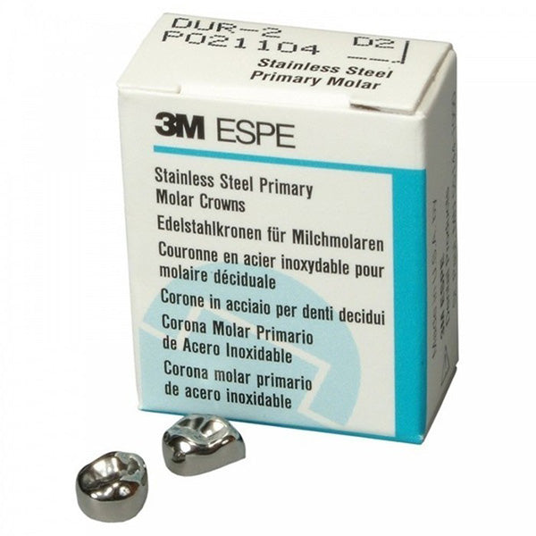 3m Espe Stainless Steel Primary Crown E ( 2nd Molar) - Pack of 1 Pair