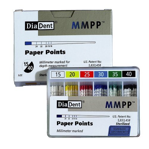 diadent paperpoints - millimeter marked
