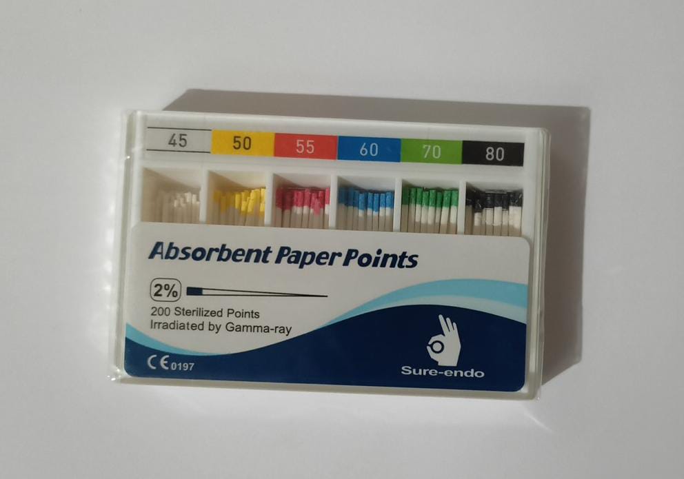 oro (2% pp 45-80) absorbent paper points - pack of 200 points