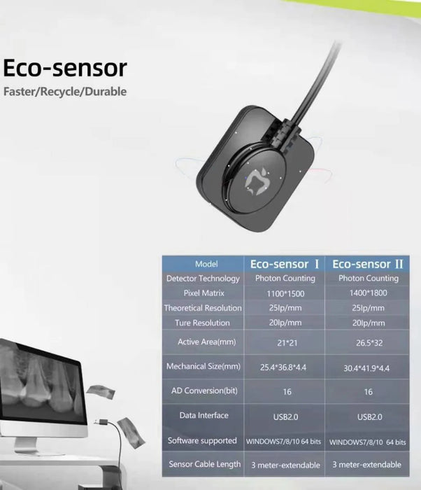 apple dental eco rvg sensor - size 2