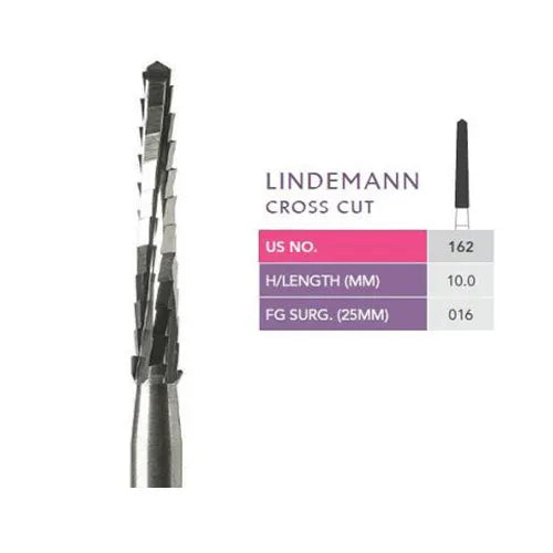 prima dental lindemann cross cut bur 162