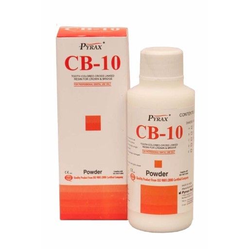pyrax cb 10 crown and bridge heat cure acrylic material resin
