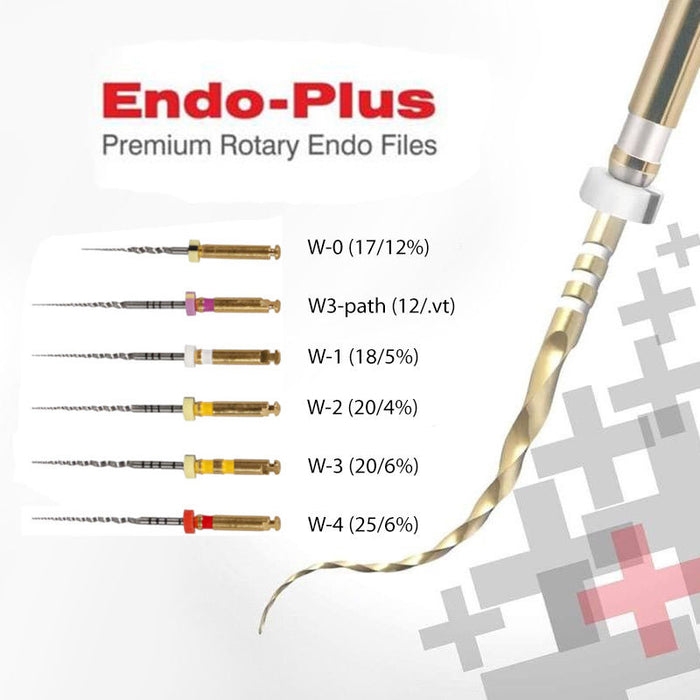 woodpecker endo plus gold rotary file (pack of 6 file)