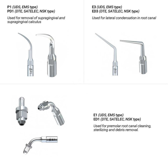 woodpecker scaler tips for dte & satelec scalers
