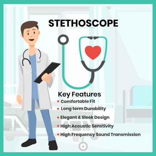 dr.  morepen st01 stethoscope (pack of 2)
